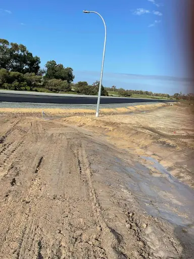 Completed Gin Gin stormwater V-drain works
